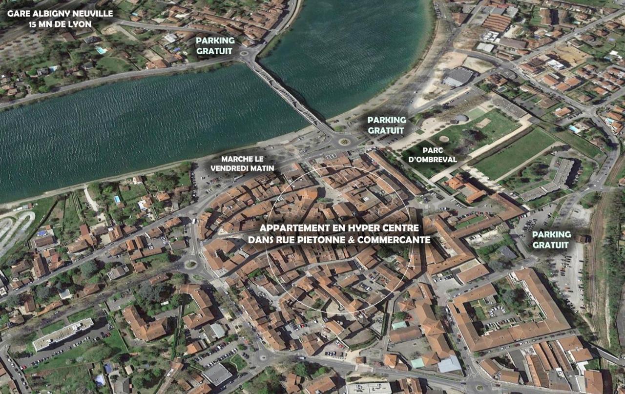 Charmant Appartement Au Coeur De Neuville - Lyon A 20Mn Exteriör bild